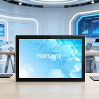 Écran tactile PCAP ultra-fin de 27 pouces, moniteur industriel multi-touch étanche IP65