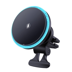 Nuevo Cargador Magnético para Auto M2, <span class=keywords><strong>Carga</strong></span> Inalámbrica Rápida, Soporte para Teléfono Móvil con Luz Ambiental LED, Cargador para Auto - Product Image 1