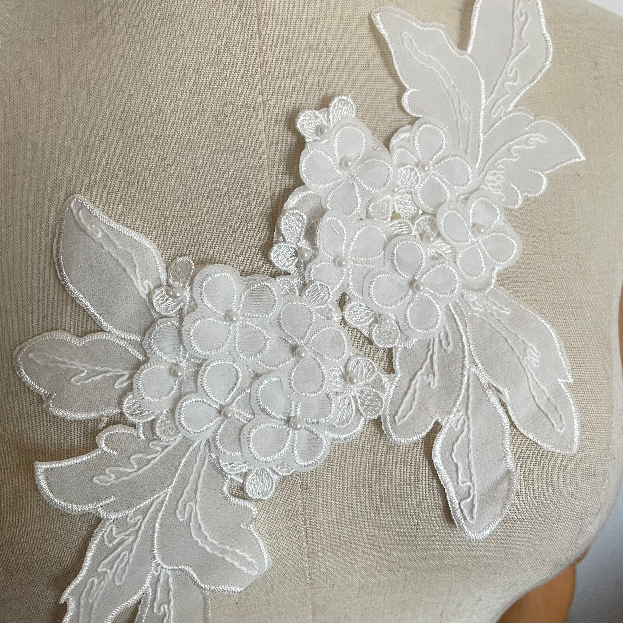 flower lace for dress Romantic Flower Lace Long Sleeves Wedding Dress