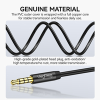 Meilleure Vente 1m 2m 3m Mâle À Mâle Câble Casque Auxiliaire Câble 3.5mm Câble Audio Auxiliaire
