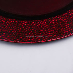 Venta al por mayor de platos de melamina de plástico apilable para restaurante platos rojos de plástico para acampar - Product Image 6