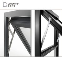 Ventanas Abatibles de Aleación de Aluminio Personalizadas, Diseño Moderno con Aislamiento Térmico para Villas, Apartamentos, Hoteles y Baños