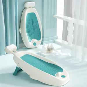 2024 Venta caliente suave PP & TPE bebé bañera asiento plástico infantil baño soporte para bebés niños