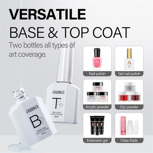 <span class=keywords><strong>Aillsa</strong></span> - Set de 2 Esmaltes de Uñas en Gel UV, Capa Superior y Base, 15ml x 2, Botellas Blancas, Acabado Brillante de Larga Duración, Kit de Regalo - Product Image 5
