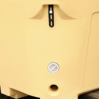 Prix usine 700QT Heavy Duty Isolé Glacière Grande Capacité En Plastique Poisson Glace Récipient Thermique Rotomoulé Stockage Des Aliments Isolé poisson baignoire