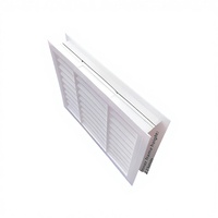 Grille de ventilation inférieure portable en ABS étanche pour portes de toilettes, idéale pour les camping-cars, les bâtiments modulaires et la ventilation des portes de salle de bain