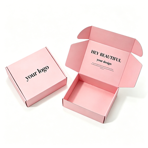 Boîte d'expédition en carton ondulé noir mat personnalisée pour cosmétiques, vêtements, cadeaux, emballage e-commerce, vente en gros - Product Image 3