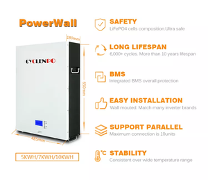 מפעל 10kw powerwall סוללה בבית שמש אנרגיה אחסון מערכת - Product Image 6