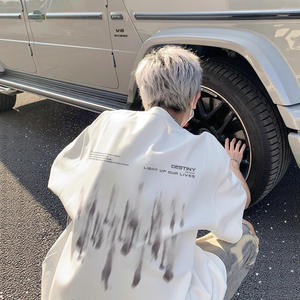 Camiseta Corta de Algodón Puro Estilo Americano para Hombre, Tendencia de Verano, Holgada, Sin Mangas, con Cuentas, Estilo Inglés, Informal para Jóvenes - Product Image 6