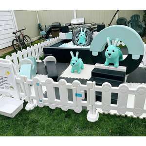 廉价软玩设备室内游乐场设备儿童室内粉色软玩设备游乐场套装 - Product Image 5