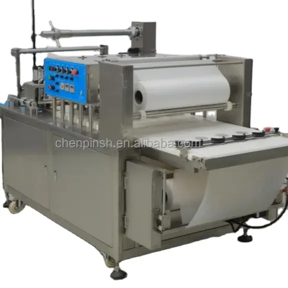 Industrial frozen corn paratha making maker machine full production line from pressing packing to stacking high quality