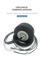 Antenne combinée 5G 4-en-1 à gain élevé Sub-6GHz 2x2 MIMO Main Div. Boîtier d'antenne externe étanche à fixation par vis pour routeur IoT