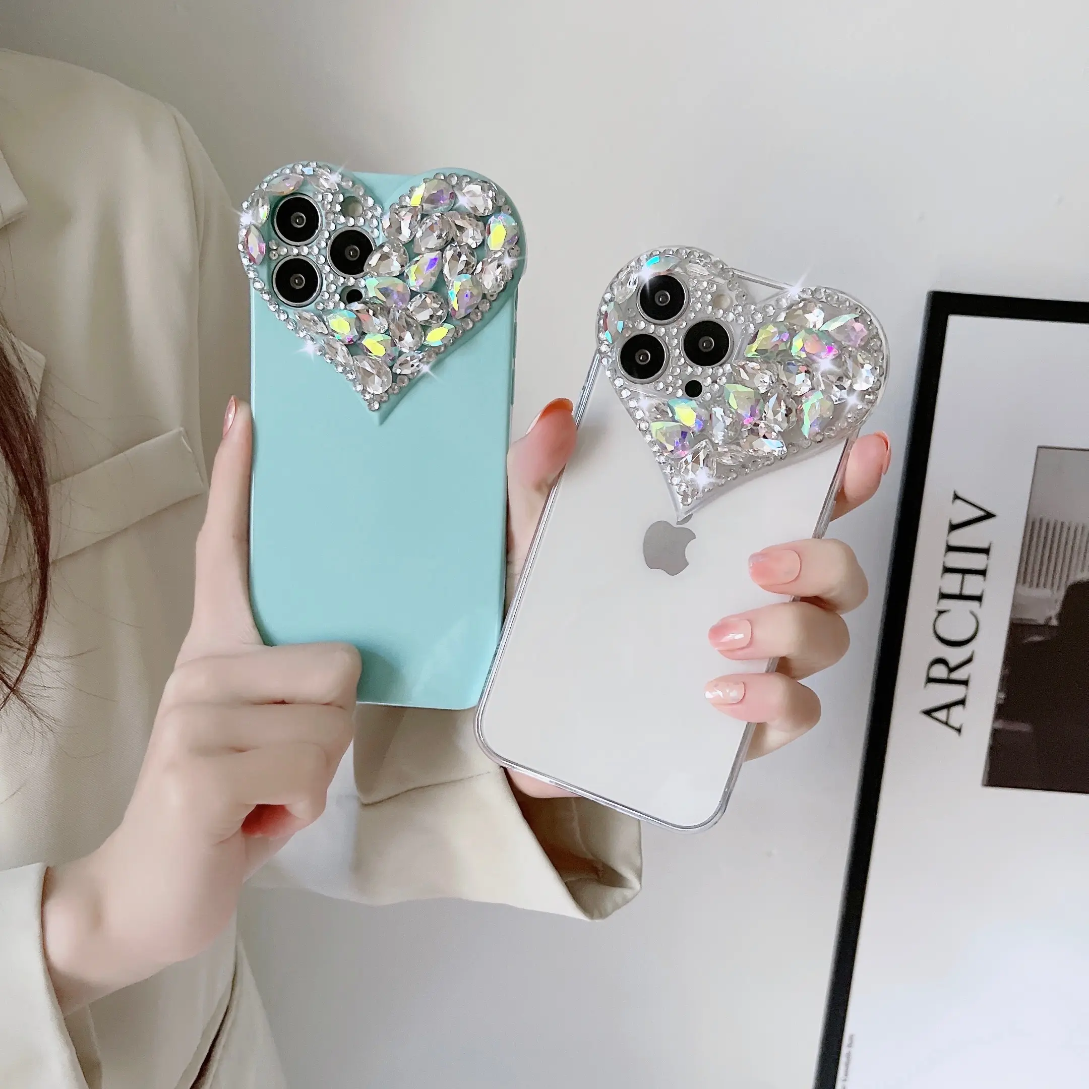 Rhinestone Phone Case For iPhone 12, Back Cover For iPhone 12 Pro Max