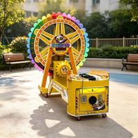 Machine de jeu d'arcade commerciale à monnayeur, type Grande Roue, avec tir au laser automatique de ballons, pour parc d'attractions