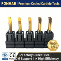 Outil de rainurage interne en carbure revêtu de Ti, micro-fraise à bord lisse, usinage 5 axes, pour tour CNC suisse, fourniture OEM personnalisée