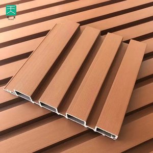 TianGe prezzo competitivo facile da installare in ardesia laminato Color noce rivestimento della <span class=keywords><strong>casa</strong></span> parete esterna 156*9 Wpc pannelli - Product Image 1