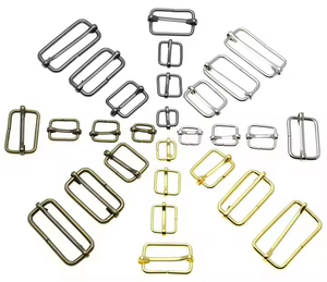 Hình chữ nhật hình chữ nhật tráng kim loại Slide tri-glides dây hình thành con lăn Pin khóa dây đeo thanh trượt điều chỉnh khóa - Product Image 2