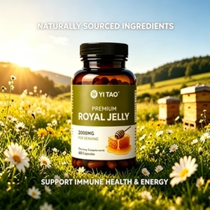 Jalea Real Premium 2500MG en Cápsulas de YI TAO, Producto Natural de Abeja para Vitalidad y Salud de la Piel, 60 Unidades - Product Image 3