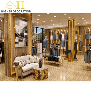 Conception de vitrine de haute qualité pour magasin de vêtements, présentoir en bois pour vêtements, comptoir de caisse pour boutique de vêtements - Product Image 5