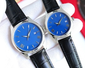 Reloj de Pulsera Mecánico para Hombre con Esfera Negra, Correa de Cuero con Patrón de Cocodrilo Negro y Visualización de Fecha Omegaes - Product Image 4