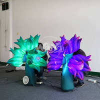 Décoration gonflable personnalisée en forme de fleur de corail LED pour la décoration des centres commerciaux |   Fabricant professionnel d'articles gonflables