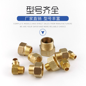 Raccords filetés tout en laiton 1/8 3/8 3/4 pouces, réducteurs pour conduites de gaz et pièces pneumatiques - Product Image 1