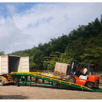 Rampe mobile polyvalente pour entrepôts, fermes et stations de conteneurs, capacité 10-20 tonnes, avec options manuelle/hydraulique/électrique