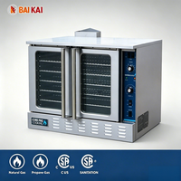 Four à convection au gaz commercial 360 °   Four à circulation d'air chaud robuste à double usage pour boulangerie, gâteaux, rôtis de poulet, certifié ISO