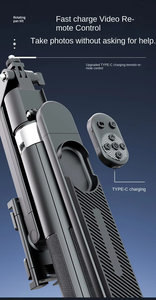 Q515TK Bâton de <span class=keywords><strong>Selfie</strong></span> Pliable Intégré Reconnaissance Faciale Portable AI Suivi Intelligent Gimbal Support à Quatre Pattes - Product Image 5