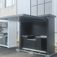 Meuble de cuisine en acier inoxydable, armoire modulaire d'extérieur pour piscine, station barbecue, armoire de cuisine extérieure personnalisée pour villa et patio