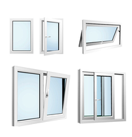 Fenêtre coulissante de conception Simple fenêtre en pvc fenêtre coulissante horizontale à double vitrage