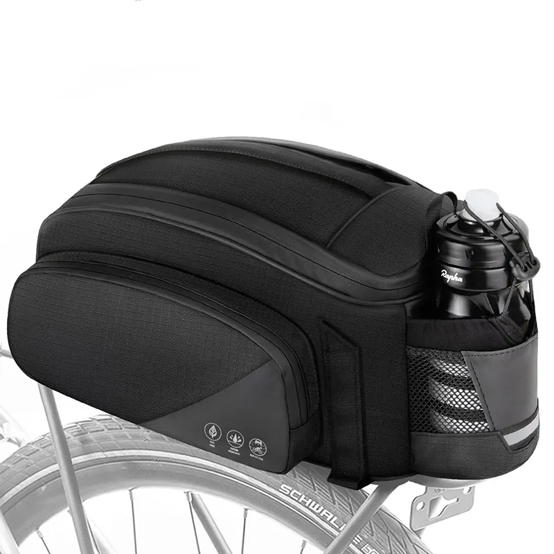 Unisex 12l Capaciteit Fabriek Reflecterende Waterdichte Mountain Fiets Achterrek Fiets Kofferbak Tas Voor Fietsen Ebike Mtb