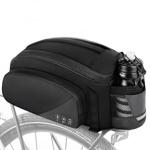 Unisex 12L capacità di fabbrica riflettente impermeabile Mountain Bike portabiciclette posteriore borsa portabagagli per ciclismo ebike MTB