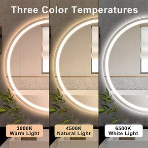 Hiện đại Vòng <span class=keywords><strong>LED</strong></span> Gương treo tường BT Loa cảm ứng chuyển đổi màn hình thông minh Gương <span class=keywords><strong>LED</strong></span> ánh sáng phòng tắm gương với ánh sáng - Product Image 6