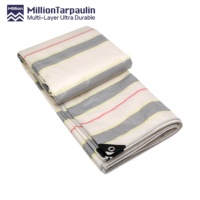 Bâche robuste imperméable MILLION 150 g/m² en rouleau, revêtement PE argenté, tissu résistant au soleil, bâche PE imperméable