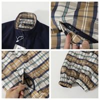 Veste réversible à col montant pour homme, en toile imperméable avec doublure polaire, coupe décontractée
