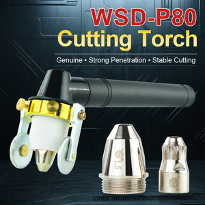 Hotsale Durable Đen <span class=keywords><strong>WSD</strong></span> p80a Hướng dẫn sử dụng ngọn đuốc đầu chất lượng cao Heavy Duty làm mát không khí Plasma cắt các bộ phận cho hàn Top ngọn đuốc - Product Image 6