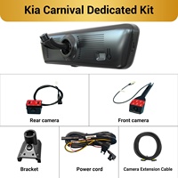 Caméra de tableau de bord pour Kia Carnival H8 Pro avec streaming, rétroviseur 2K 8,2 pouces, double objectif avant et arrière, certifiée CE FCC, qualité usine OEM