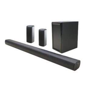 Barre de son home cinéma 5.1 canaux avec caisson de basses en bois 300W, basses profondes, son surround HiFi pour ARC/ télécommande - Product Image 2