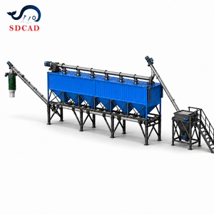 Silo à poudre <span class=keywords><strong>en</strong></span> vrac horizontal personnalisé avec convoyeur à vis tubulaire et petite usine de remplissage de sacs - Product Image 2