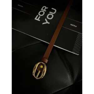 Ceinture pour femme Fiori avec boucle ovale, style décontracté, anneau en alliage, ceinture en cuir PU pour un usage quotidien - Product Image 3