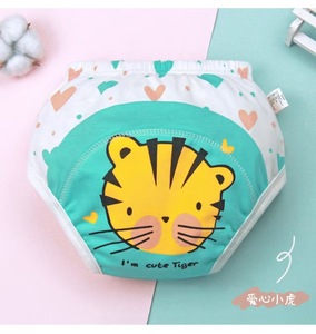 Baby training pants Fralda calças Algodão cartoon para meninos <span class=keywords><strong>e</strong></span> meninas toalete abstinência fralda TPU gaze impermeável lavável - Product Image 3