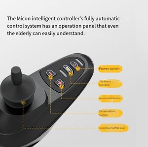 Silla de ruedas eléctrica ultraligera de transferencia de carbono, batería de litio móvil portátil plegable <span class=keywords><strong>para</strong></span> discapacitados, se puede utilizar en aviones - Product Image 6