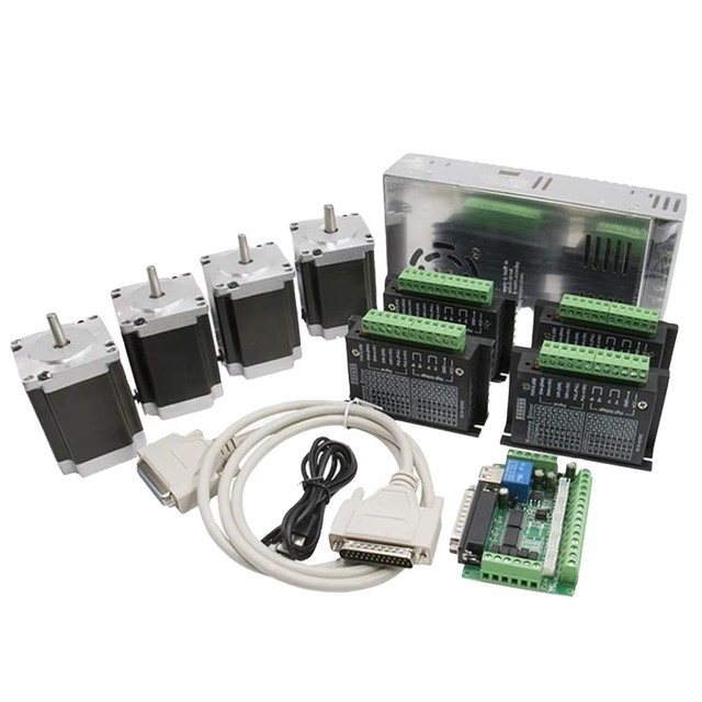 Nema 23 76MM 57HS 1.8 2-Phase Stepper Motor DM542 Driver for CNC Machine