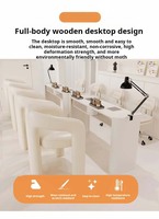 Ensemble table de manucure et chaises, équipement professionnel, bureau de manucure, table client pour salon de beauté, mobilier de salon de manucure, tables à ongles
