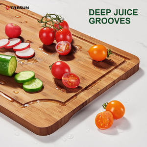 Juego de 3 Tablas de Cortar de Bambú Orgánico Carbonizado Personalizadas a Buen Precio, Tabla de Cortar de Cocina Duradera, Antideslizante y Apta para Lavavajillas - Product Image 5