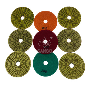 Discos <span class=keywords><strong>de</strong></span> Pulido para <span class=keywords><strong>Pisos</strong></span> <span class=keywords><strong>de</strong></span> Mármol SANSO Sanso-dpp004, Abrasivos Medianos, 7 Pasos, Pulido Húmedo con Diamante para Mármol, Granito, Azulejos <span class=keywords><strong>de</strong></span> Cerámica, OEM - Product Image 2