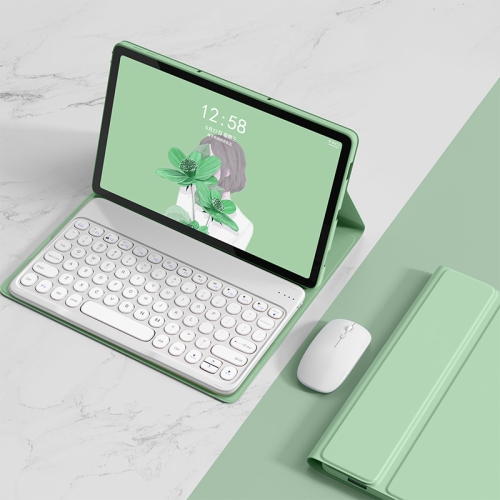 YHFZR Tastiera Custodia per Honor Pad 10 Tablet 12,1 Pollici, QWERTY Sottile PU Custodia con Supporto Cover Tastiera Rimovibile Wireless Keyboard per Honor Pad 10 Tablet 12,1 Pollici, Verde