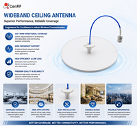 Antenne de plafond omnidirectionnelle intérieure CenRF RF GSM 3G 4G LTE 5G, amplificateur de signal mobile, système d'antenne DAS, gain de 2/6 dBi