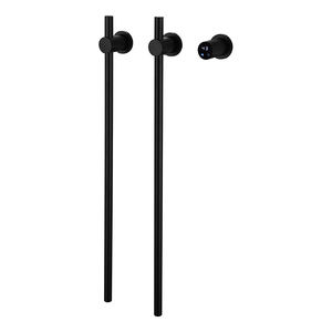 Sèche-serviettes mural chauffant moderne pour salle de bain, <span class=keywords><strong>noir</strong></span> <span class=keywords><strong>mat</strong></span>, porte-serviettes électrique, rail chauffant pour serviettes - Product Image 3